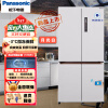 松下（Panasonic）NR-W591C 575升大容量薄嵌入式十字对开门冰箱 微冻保鲜技术 臻材保鲜 宽幅变温双循环 纳诺怡净味 NR-W591CP-W 月光白