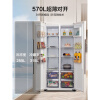 松下【大冷冻】松下双开门570L大容量嵌入式电冰箱家用白NR-TB57BPA-W 磨砂白
