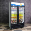 妮雪妮雪展示柜冷藏保鲜柜立式商用冰箱双门冷饮开门饮料柜冷藏冰柜 1.17米宽度风冷无霜智能调节