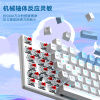 达尔优（dareu）EK815机械键盘 有线键盘 游戏键盘 108键全尺寸 男生女生 电脑键盘 白蓝色 青轴