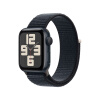 Apple/苹果 Watch SE 2023款智能手表GPS款40毫米午夜色铝金属表壳午夜色回环式运动型表带 MRE03CH/A【快充套装】