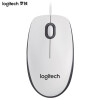 罗技（Logitech）M100r 有线鼠标 大手鼠标 商务办公鼠标 家用对称鼠标 企业采购 白色