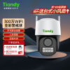 天地伟业（Tiandy）无线摄像头360度无死角全彩家用室外2K监控器手机远程语音云台WIFI球机 H243N 含256G