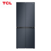 TCL 407升 一体双变频风冷无霜十字对开双开门电冰箱 电脑控温 33分贝低音 （深海蓝）R407T5-U