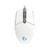 罗技（G）G102 LIGHTSYNC 游戏鼠标  RGB鼠标 吃鸡鼠标 绝地求生 轻量化设计(白色）