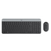 罗技（G）MK470   键鼠套装 无线键鼠套装 静音全尺寸超薄键盘 办公 商务差旅套装   黑色