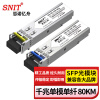 思诺亿舟（SNIT） 1.25G光模块 千兆光纤模块 SFP单模光模块单模单纤 ,80KM,LC口 一对 SN-GE-SM-80AB