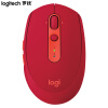 罗技（Logitech）M590 鼠标 无线蓝牙鼠标 带无线2.4G接收器 办公鼠标  对称鼠标 优联 宝石红 