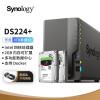 群晖（Synology）DS224+搭配2块希捷(Seagate) 4TB酷狼IronWolf ST4000VN006硬盘套装