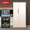 博世(BOSCH) 500升曲奇金对开门冰箱风冷无霜大容量玻璃门纤薄嵌入式家用大冰箱 KXN50S68TI