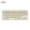 ikbc S300/S200mini蓝牙双模无线键盘机械键盘笔记本键盘87键粉色办公超薄pad键盘 S300浅咖 无线+蓝牙 茶轴