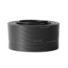 通信汪（CommKing）皮线光纤 2芯3钢丝自承式室外皮线光缆单模双芯运营商入户/收发器用 黑色50米 CKJYX-2H50