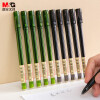 晨光(M&G)文具0.5mm黑色中性笔 全针管签字笔 拔盖中性笔 优品系列水笔 12支*2盒AGPA1701