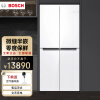 博世（BOSCH）全域智净 活氧版 十字门冰箱 530L白色玻璃门 K6C82VA20C 零度保鲜