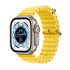 Apple/苹果 Watch Ultra 智能手表 GPS + 蜂窝款 49毫米 钛金属表壳黄色海洋表带 eSIM MNHN3CH/A
