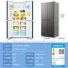 AUX奥克斯冰箱小型家用两门保鲜小冰箱出租房公寓办公室冷藏冷冻多门大冰箱 [328升]直冷保鲜-时尚灰色 十字对开门
