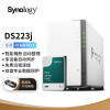 群晖（Synology）DS223j NAS配1块4TB群晖HAT3300硬盘套装 数据备份一体机