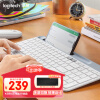 罗技（Logitech） K580 多设备键盘 无线蓝牙全尺寸办公键盘 ipad手机平板电脑键盘 白色