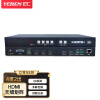 也仁 HDMI视频矩阵切换器 4进2出 高清无缝混合矩阵 1路VGA+3路HDMI输入 2路HDMI输出视频会议 YD-G102