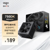 爱国者（aigo）额定600W 黑暗骑士750DK 台式机电脑主机电源（主动式PFC/宽幅温控/长线材/支持背线）