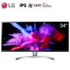 LG 34英寸 21:9 带鱼屏 HDR10 IPS 硬屏 广色域 三边微边 FreeSync 升降底座  低闪屏 显示器 34WK650