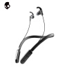 骷髅头（Skullcandy） INKD+active 颈挂式蓝牙耳机 游戏运动音乐耳机 IPX4级防水15小时续航 黑色
