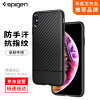 spigen 苹果XS Max手机壳iPhone XS Max保护套 全包气囊防摔硅胶磨砂潮牌软壳防指纹手机壳 黑色