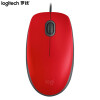 罗技（logitech）M110 鼠标 有线鼠标 办公鼠标 轻音鼠标 对称鼠标 红色A