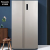 松下冰箱570升风冷无霜双开门对开门电冰箱 0.1度精准温控 银离子净味/冰箱 NR-EW59MPB-N