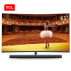 TCL 65C7 65英寸哈曼卡顿音响 超薄曲屏4k超高清 AI人工智能高色域网络液晶电视机 黑色 线下同款