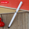 ESCASE iPad电容笔 iPad Air5/4触控笔 通用苹果 安卓平板和手机 具备 圆珠笔写字功能 珍珠白