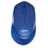 罗技（Logitech）M330 鼠标 无线鼠标 办公鼠标 右手鼠标 蓝色 带无线2.4G接收器