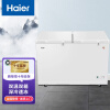 Haier海尔冷柜冰箱 双箱双温家用商用冰柜 卧式冰箱大冷柜