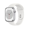 Apple Watch Series 8 智能手表GPS款45毫米银色铝金属表壳白色运动型表带 健康手表 MP6N3CH/A