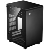 乔思伯（JONSBO）U1-PLUS ITX机箱 黑色 （支持ITX主板/全铝箱体/钢化玻璃侧板/SFX电源/195MM长内MINI显卡)