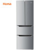 奥马(Homa) 285升 冷藏定期除霜 电脑控温 大容量超薄 独立分储 多门冰箱 银色 BCD-285K