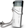 DM PD006 OTG手机U盘16GB 防水USB3.0高速USB与MICRO USB双插头（银色）