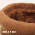 骆穂豆围脖冬季男保暖脖套女加绒加厚防寒面罩骑行防风护脸护颈围巾 针织加绒围脖【灰色】