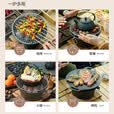 原始人围炉煮茶家用室内全套烧烤炉烤火盆炭火炉碳炉炭炉一套室外 900ML铸铁茶壶（明火/电陶炉通用）