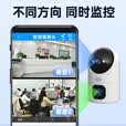 乔安（JOOAN）AI摄像头监控无线wifi网络高清夜视360度全景云台旋转无死角室内家庭手机远程监控器家用可对话