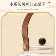 探险者（TAN XIAN ZHE）围炉煮茶壶套装玻璃茶壶茶具泡茶家用煮茶器耐高温明火电陶炉通用 900ML水晶南瓜玻璃水壶