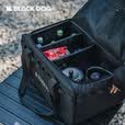 black dog黑狗露营收纳包野餐包收纳箱户外隔板可调30L大容量收纳包