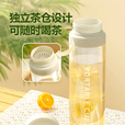 【全网爆品】双盖杯水瓶耐高温水杯ins风简约高颜值大容量 双盖杯600ml 一个