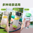 【全网爆品】双盖杯水瓶耐高温水杯ins风简约高颜值大容量 双盖杯600ml 一个