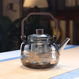 全度（Quandu)提梁蒸煮一体茶壶黑茶白茶壶耐高温明火加厚玻璃茶壶 升级牡秋提梁壶【单壶】