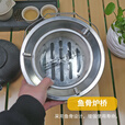 万家一节二节炭炉老式烤火取暖炉围炉煮茶一整套烤火碳炉蜂窝煤炉 抽屉式红一节14cm+盖+夹+网+杯+