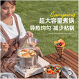 探险者（TAN XIAN ZHE）304不锈钢户外锅具套装卡式炉锅具露营全套装备炊具烧水壶