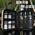 赫北营户外便携式调料瓶套装露营烧烤调味盒收纳包油瓶分装瓶野餐袋 EVA硬壳调料包【11件套】-贴纸