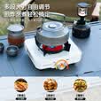 布比克（BUERK）新型便携分体卡式炉稳压猛火灶户外炉具煮茶燃气炉双核钛色8kw