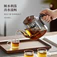 泥也泡茶壶玻璃煮茶壶大容量高硼硅玻璃壶可加热烧水壶蒸煮养生
